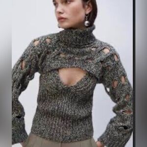 NWOT Jonathan Simkhai Turtleneck Sweater Set size small